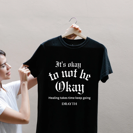 "It’s Okay Not to Be Okay” Oversized Tee|DRAYTH®